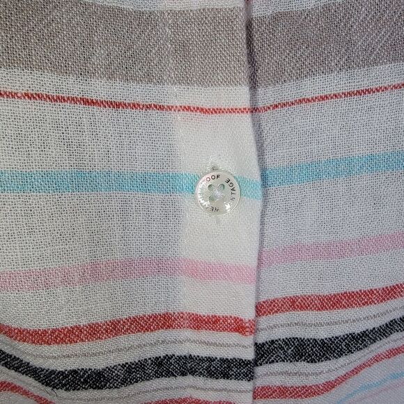 Weatherproof striped button-down Linen Blend Blouse top Size small - Picture 4 of 7